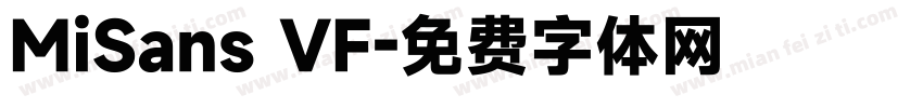 MiSans VF字体转换